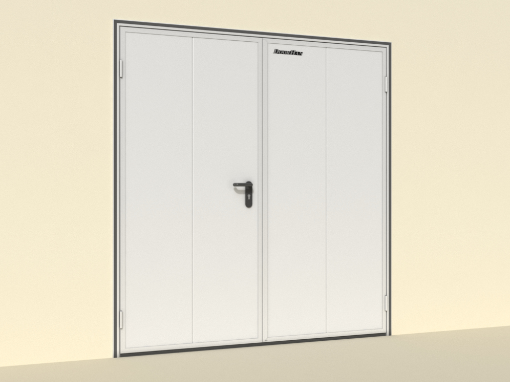 Активная створка слева.